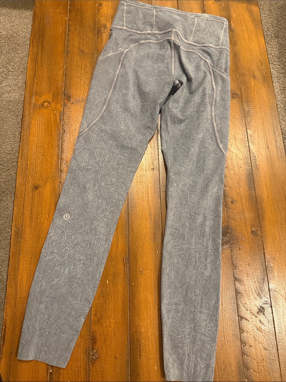 lululemon athletica Gray Patterned Leggings